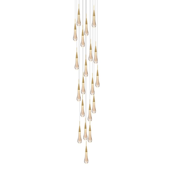 Abae - Magnificent 20 Light Gold Cluster Pendant