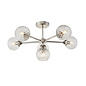 Allegra  - 6 Light Semi Flush Ceiling Light - Nickel