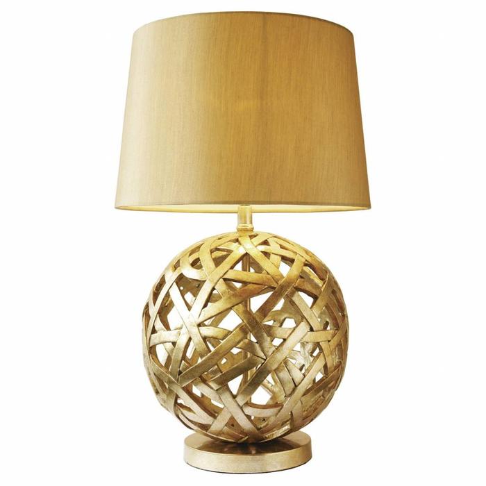 Antique Gold Globe Table Lamp