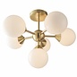 Arne - Mid Century Semi-Flush Ceiling Light - Brushed Brass