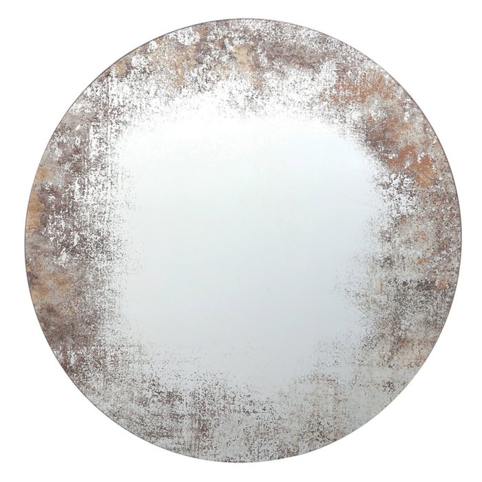Artemis - Distressed Foxed Round Mirror