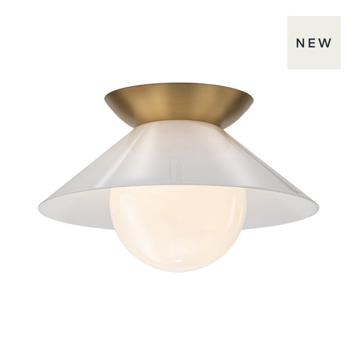 Astra - Mid Century Flush Ceiling Light for Hallways and Bedrooms