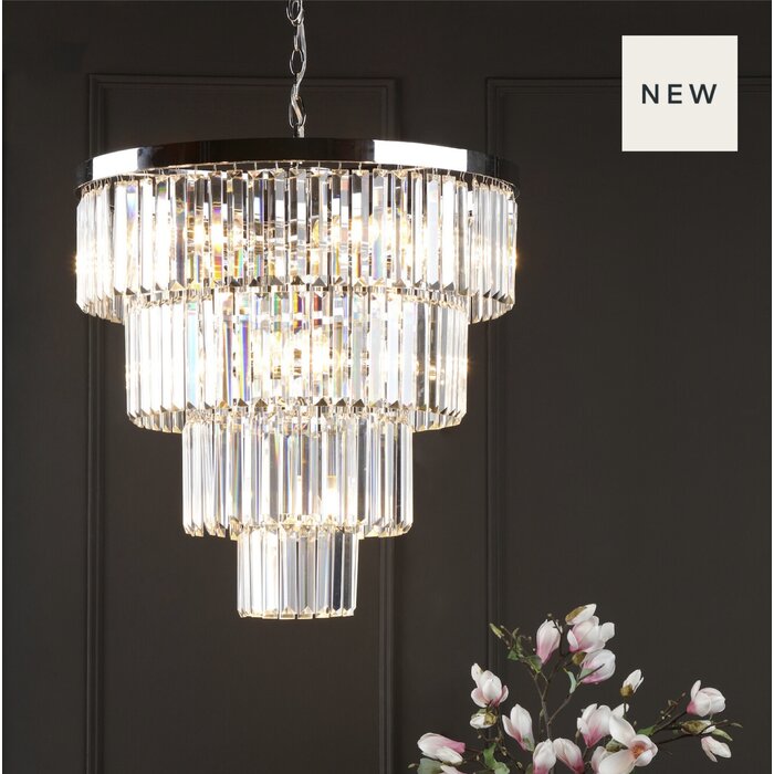 Athena - Modern Art Deco Tiered Chandelier - Large