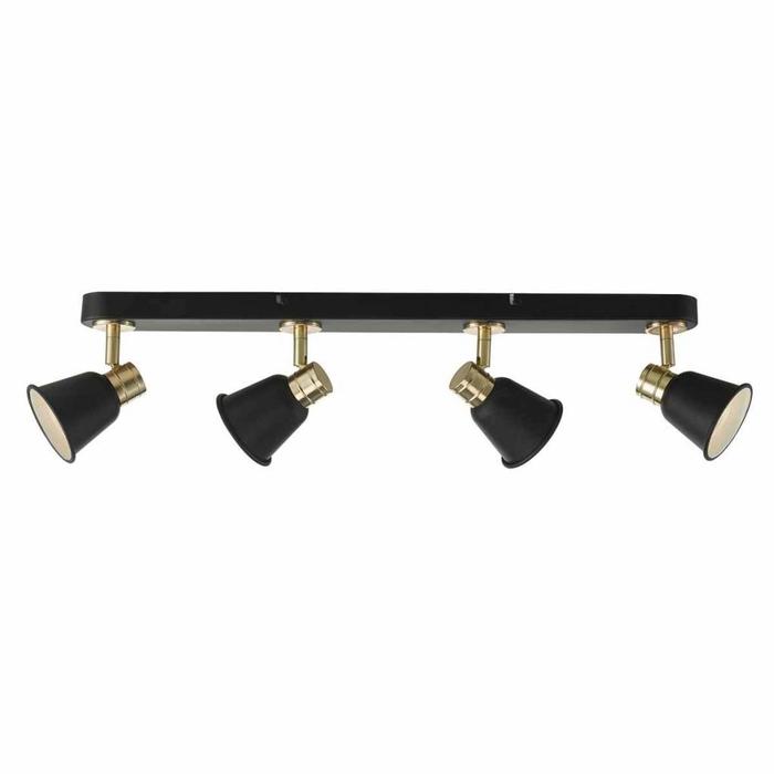 Black & Rose Gold 4 Light Bar Spotlight