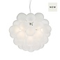 Bubbles 6 Light Pendant Light - Polished Chrome Frosted Glass