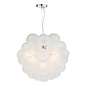 Bubbles 6 Light Pendant Light - Polished Chrome Frosted Glass