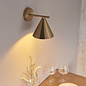 Capi - Adjustable Antique Brass Wall Light with Conical Shade