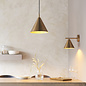 Capi - Adjustable Antique Brass Wall Light with Conical Shade