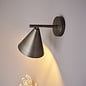 Capi - Adjustable Antique Brass Wall Light with Conical Shade