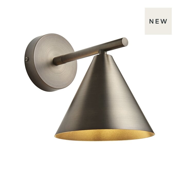 Capi - Adjustable Bronze Wall Light with Conical Shade