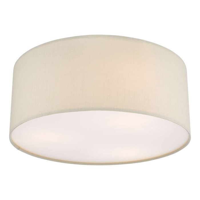 Cierro 3 Light Flush Taupe With Diffuser 40cm
