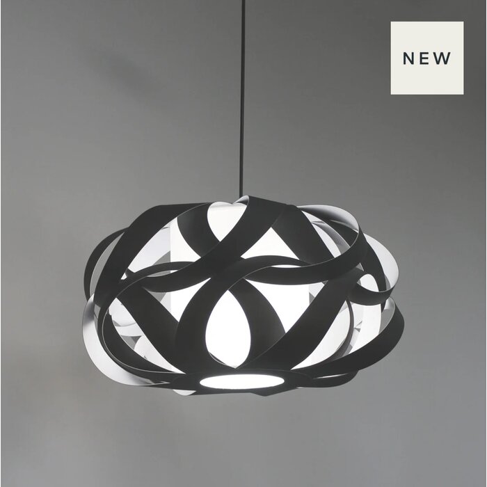 Cinta - Modern Pendant Lampshade - Dark Grey - Small