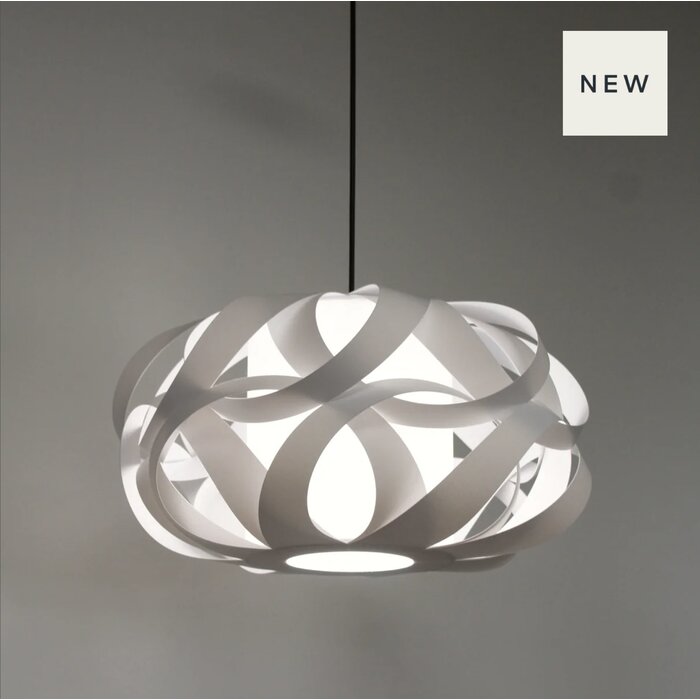 Cinta - Modern Pendant Lampshade - White - Small