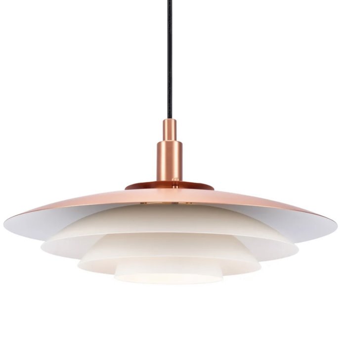 Classis - Louvred Copper Scandi Pendant