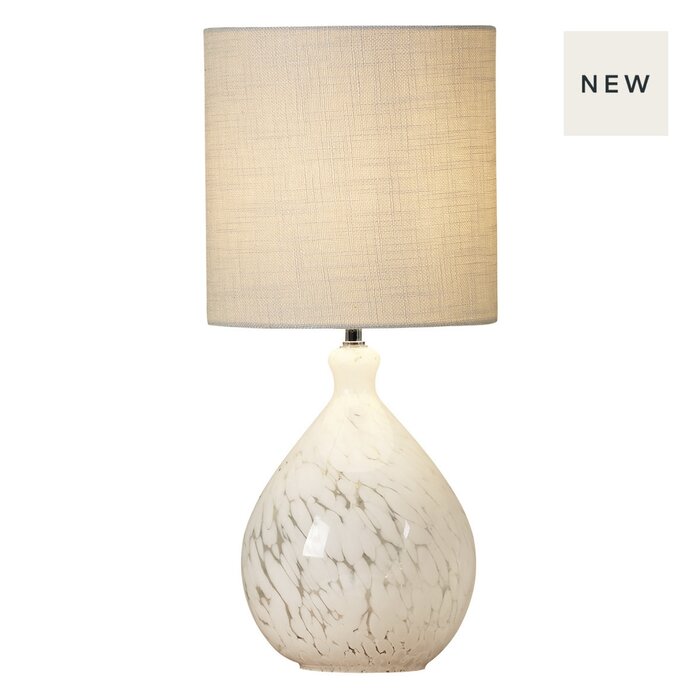 Confetti - Confetti Glass Table Lamp with Silver Shade - Laura Ashley