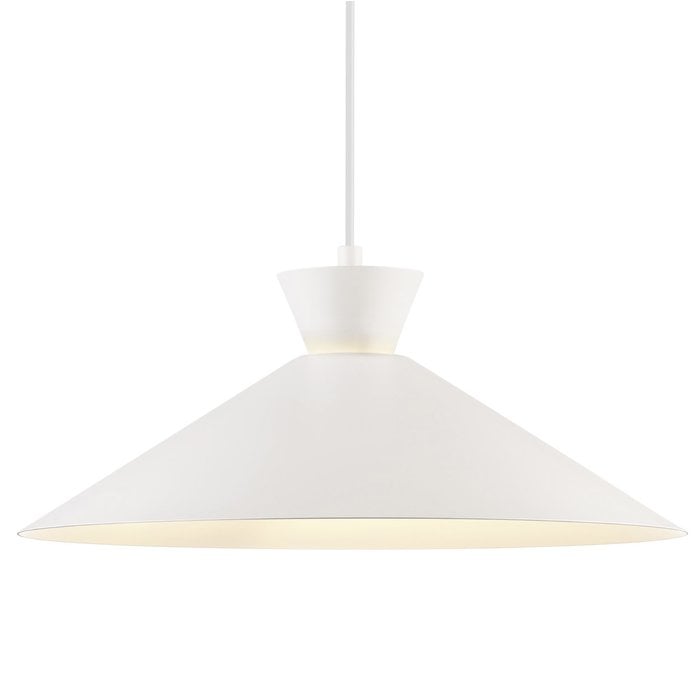 Dialle - Minimalist Scandi Pendant - White