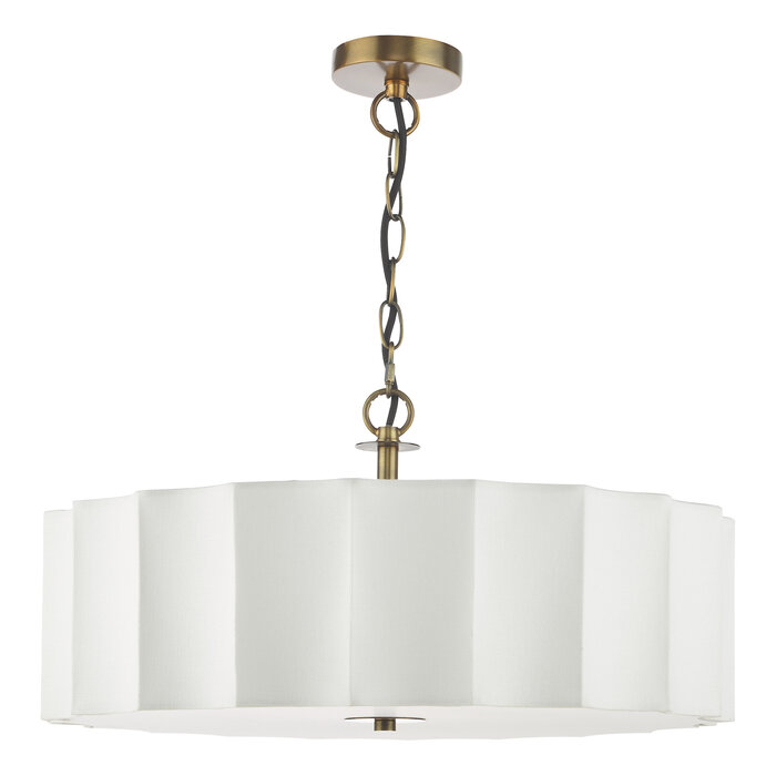 Drift - Scalloped Minimalist Pendant Light