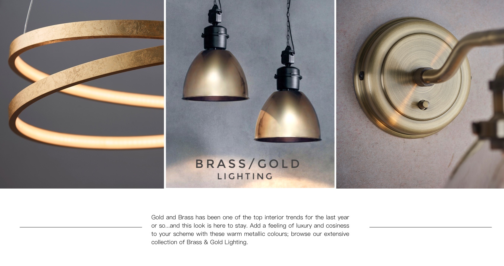 Brass/Gold Lighting