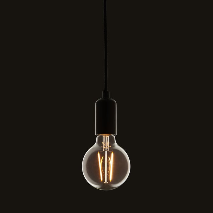 E27 Vintage Decorative Clear Glass Globe LED Light Bulb - 2W