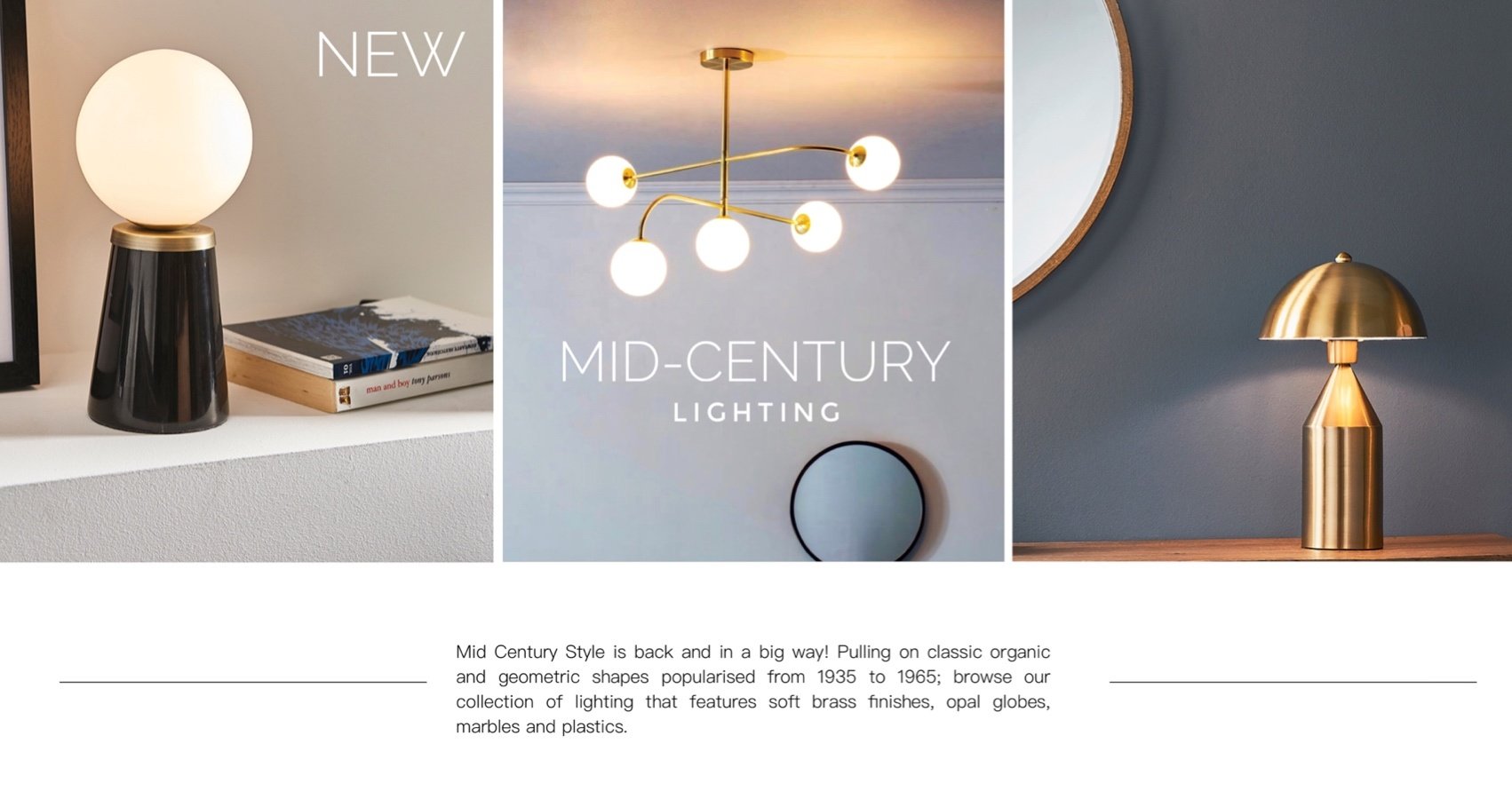 Mid century lighting