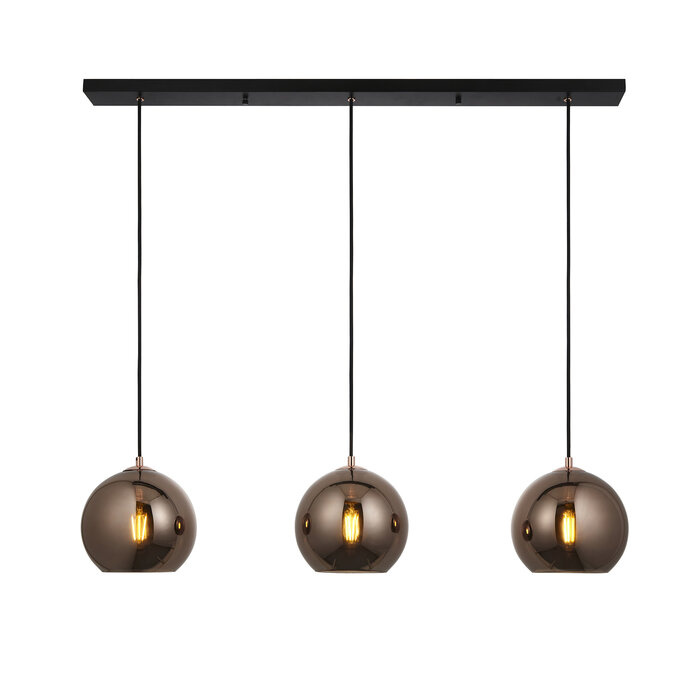 Esther - Minimalist Mirrored Copper Bar Pendant Light