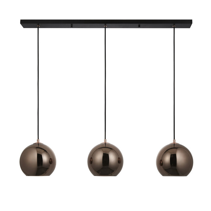 Esther - Minimalist Mirrored Copper Bar Pendant Light