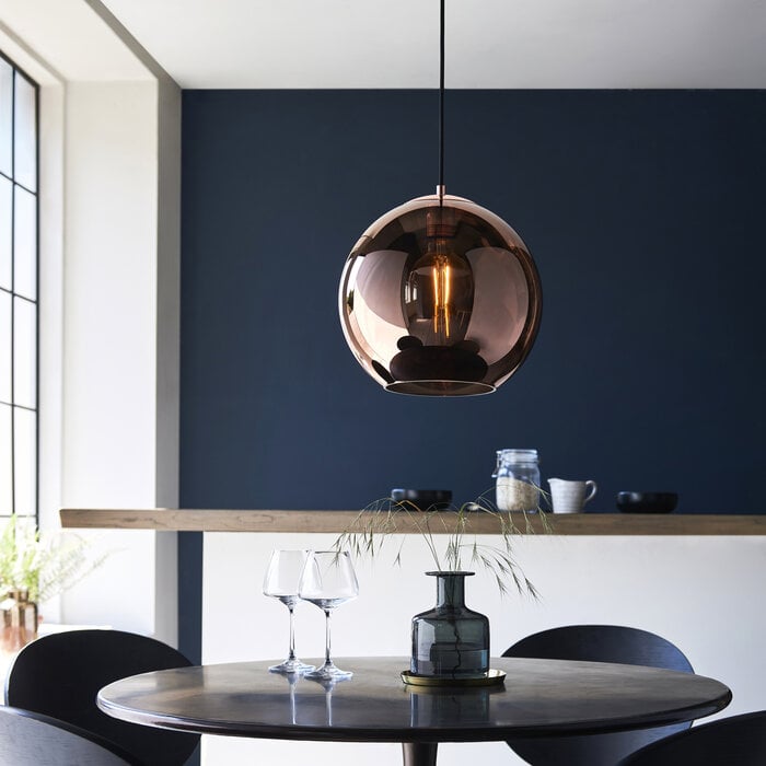 Esther - Minimalist Mirrored Copper Pendant Light