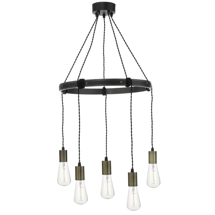 Evan - 5 Light Vintage Cluster Pendant Light