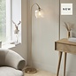Ferna - Ribbed Glass Brass Floor Lamp