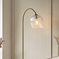 Ferna - Ribbed Glass Brass Floor Lamp