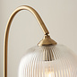 Ferna - Ribbed Glass Brass Floor Lamp