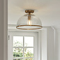 Ferna - Ribbed Glass Downlighter Hallway Ceiling Light