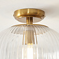 Ferna - Ribbed Glass Downlighter Hallway Ceiling Light
