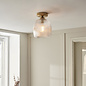 Ferna - Ribbed Glass Hallway Ceiling Light