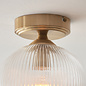 Ferna - Ribbed Glass Hallway Ceiling Light