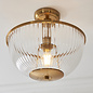 Ferna - Ribbed Glass Uplighter Hallway Ceiling Light