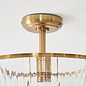 Ferna - Ribbed Glass Uplighter Hallway Ceiling Light