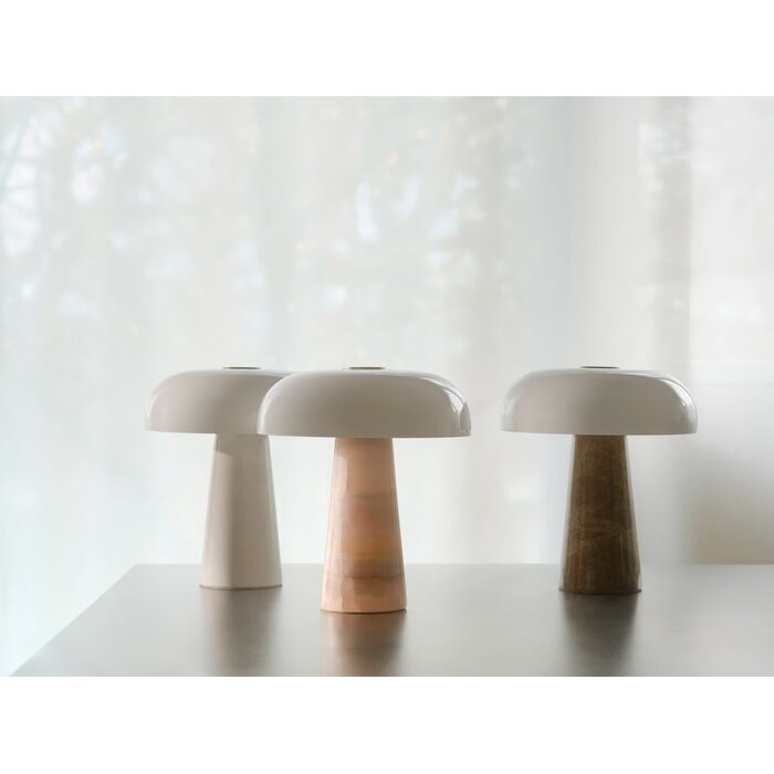 Glossy - Marble Table Lamp - Beige