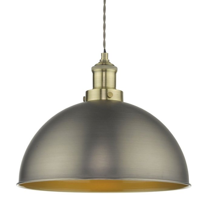 Grosvenor - Antiqued Vintage Domed Pendant