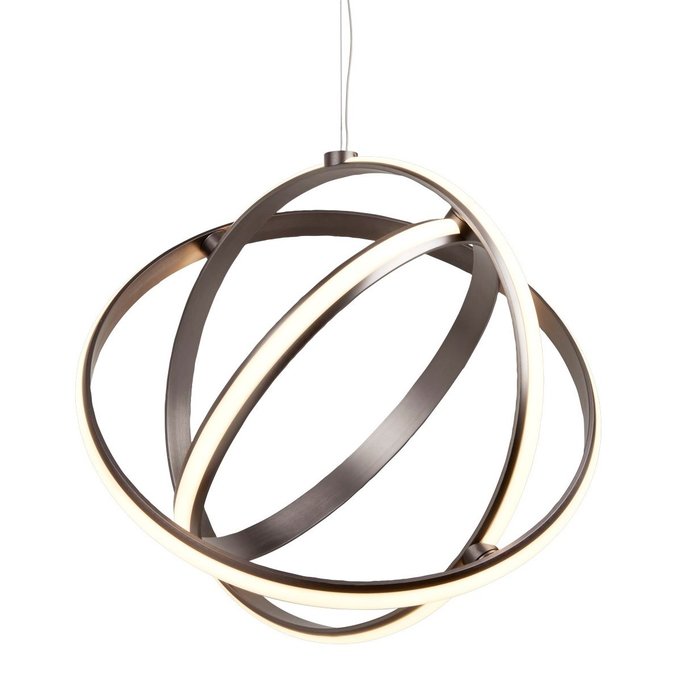 Gyro - Brushed Satin LED Rings Feature Ceiling Light