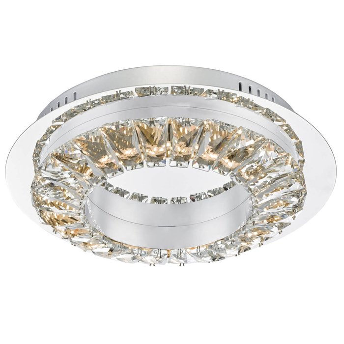 Halo - Contemporary Crystal Ring Flush Ceiling Light
