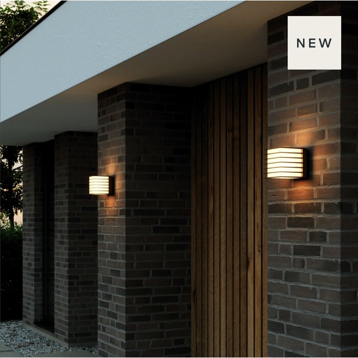 Herbin - Contemporary Outdoor Wall Light - Black