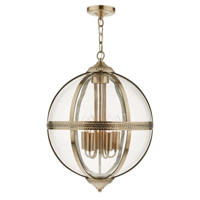Heritage - Large Classic Globe Lantern - Antique Brass