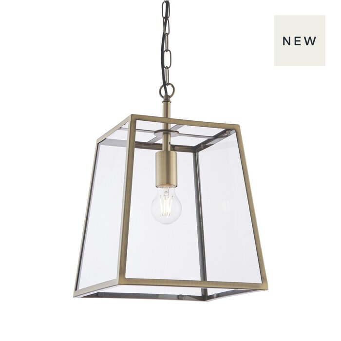 Herst - Single Kitchen Pendant Light - Antique Brass