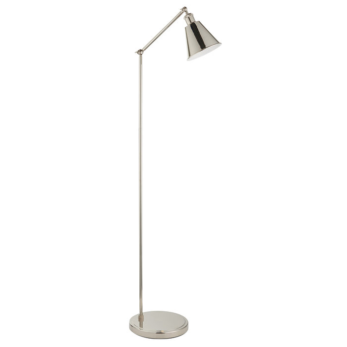 Hunton - Adjustable Floor Lamp - Polished Nickel