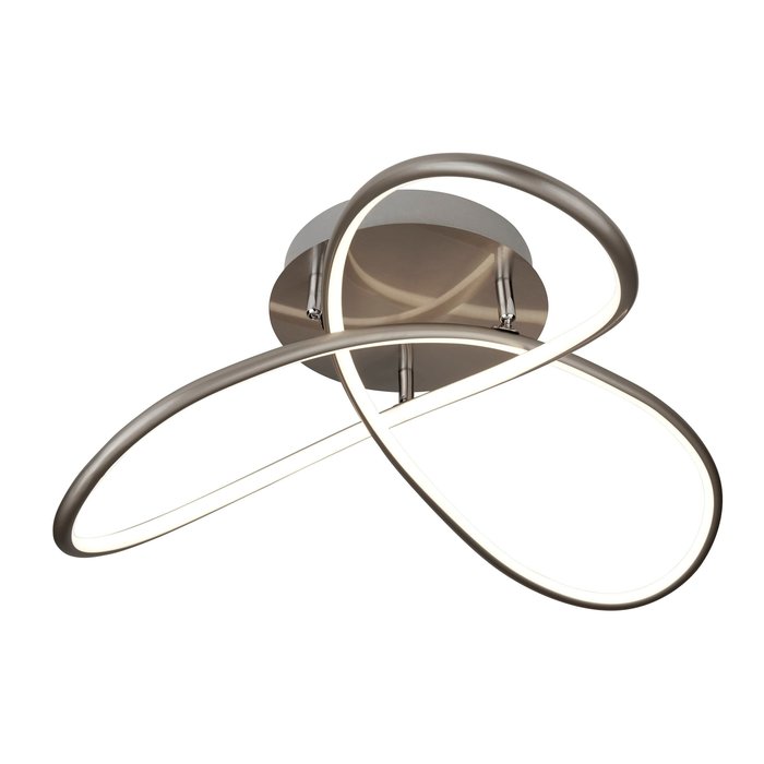 Illusion - Satin Silver Flush LED Light