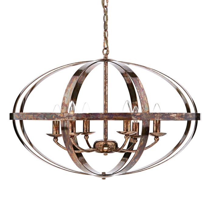 Industrial Copper Cage - Large Oversized Feature Light