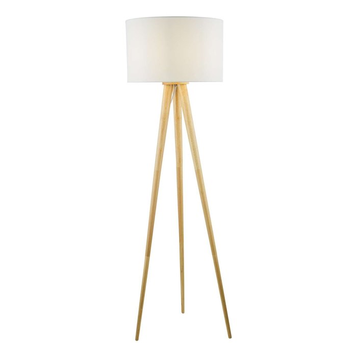Ivor Tripod Floor Lamp - Light Oak Base Only