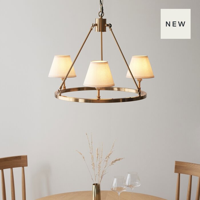 Ivybridge - Brass Chandelier  - Small