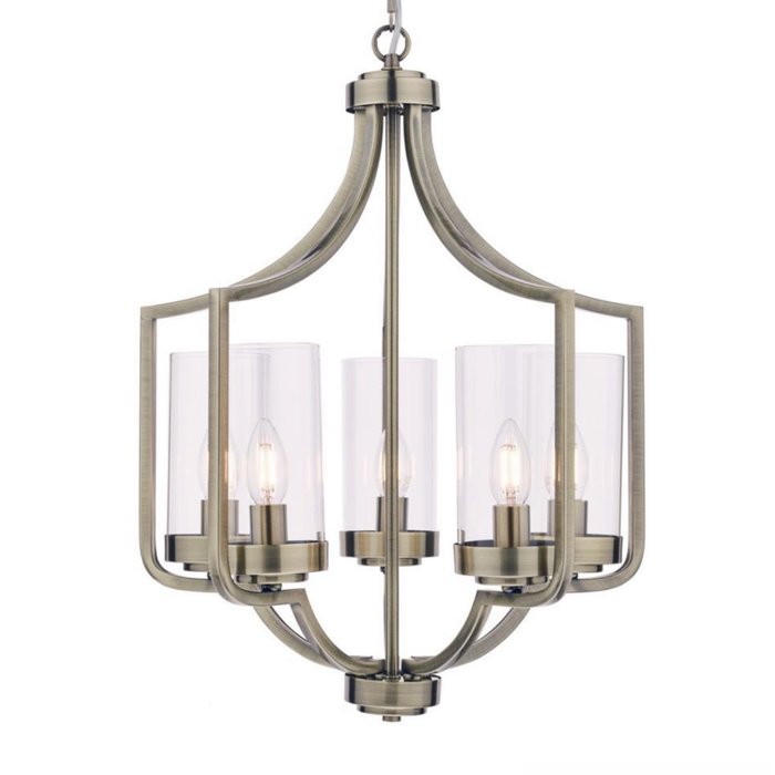 Joseph – Antique Brass Chandelier with 5 lights – Laura Ashley